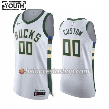 Camiseta Niños NBA Milwaukee Bucks Personalizadas 2019-20 Nike Association Edition Swingman